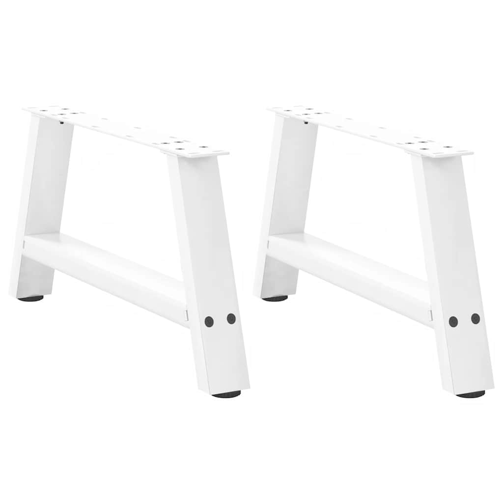vidaXL Salontafelpoten 2 st A-vormig 30x(30-31) cm staal zwart