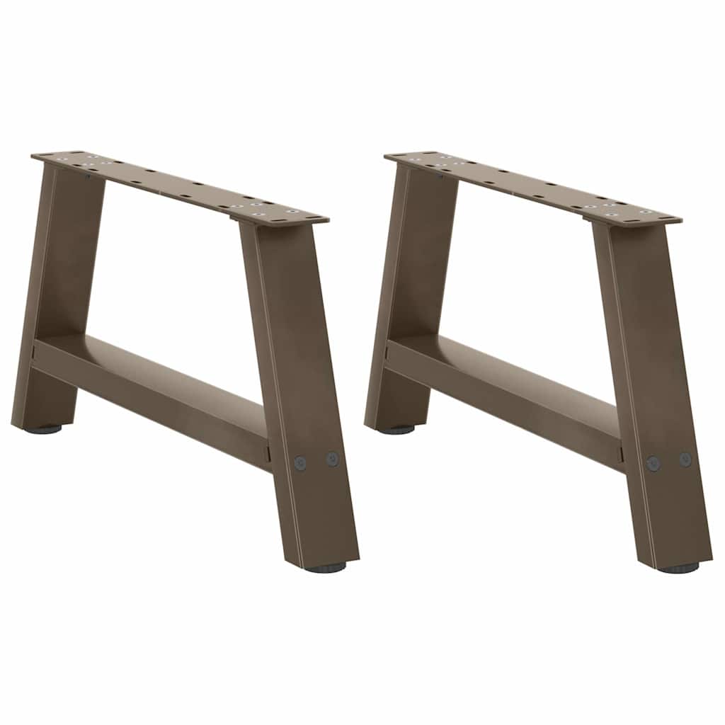 vidaXL Salontafelpoten 2 st A-vormig 30x(30-31) cm staal zwart