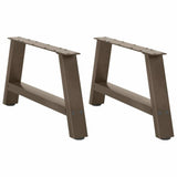 vidaXL Salontafelpoten 2 st A-vormig 30x(30-31) cm staal zwart