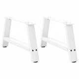 vidaXL Salontafelpoten 2 st A-vormig 30x(30-31) cm staal zwart