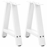 vidaXL Salontafelpoten 2 st A-vormig 30x(30-31) cm staal zwart