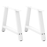 vidaXL Salontafelpoten 2 st A-vormig 30x(30-31) cm staal zwart