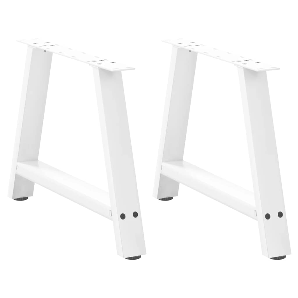 vidaXL Salontafelpoten 2 st A-vormig 30x(30-31) cm staal zwart