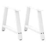 vidaXL Salontafelpoten 2 st A-vormig 30x(30-31) cm staal zwart