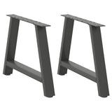vidaXL Salontafelpoten 2 st A-vormig 30x(30-31) cm staal zwart