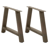 vidaXL Salontafelpoten 2 st A-vormig 30x(30-31) cm staal zwart