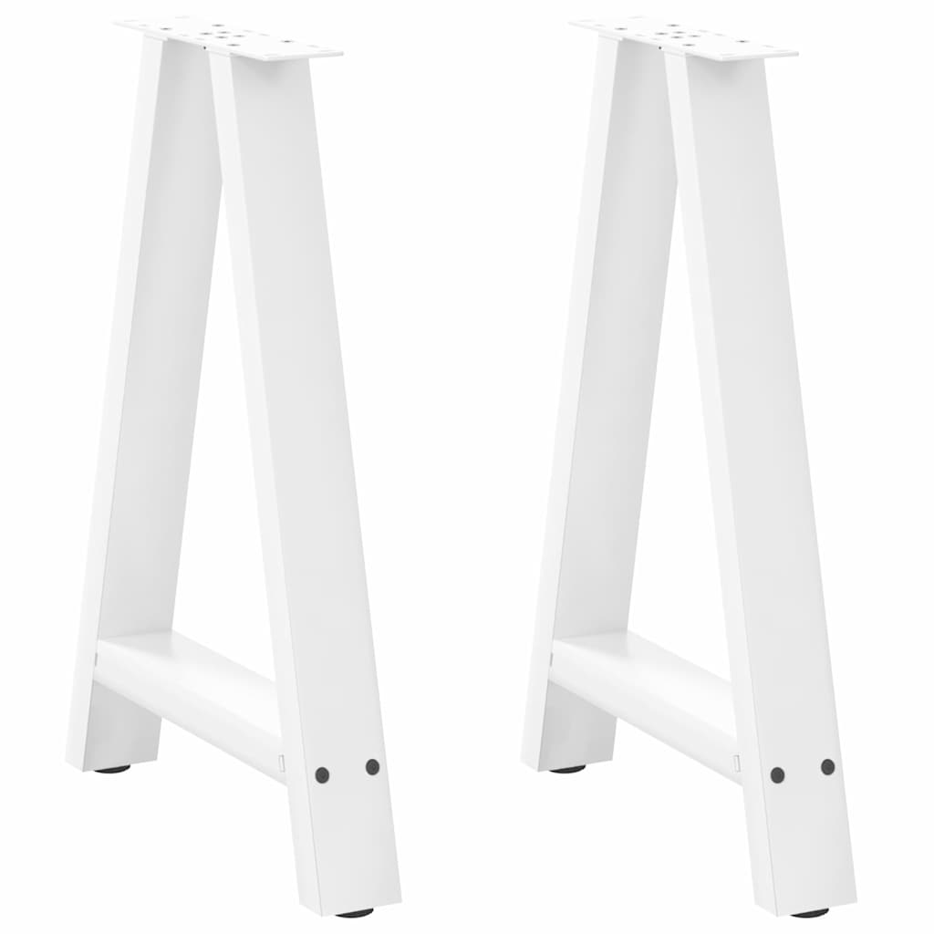 vidaXL Salontafelpoten 2 st A-vormig 30x(30-31) cm staal zwart