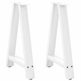 vidaXL Salontafelpoten 2 st A-vormig 30x(30-31) cm staal zwart