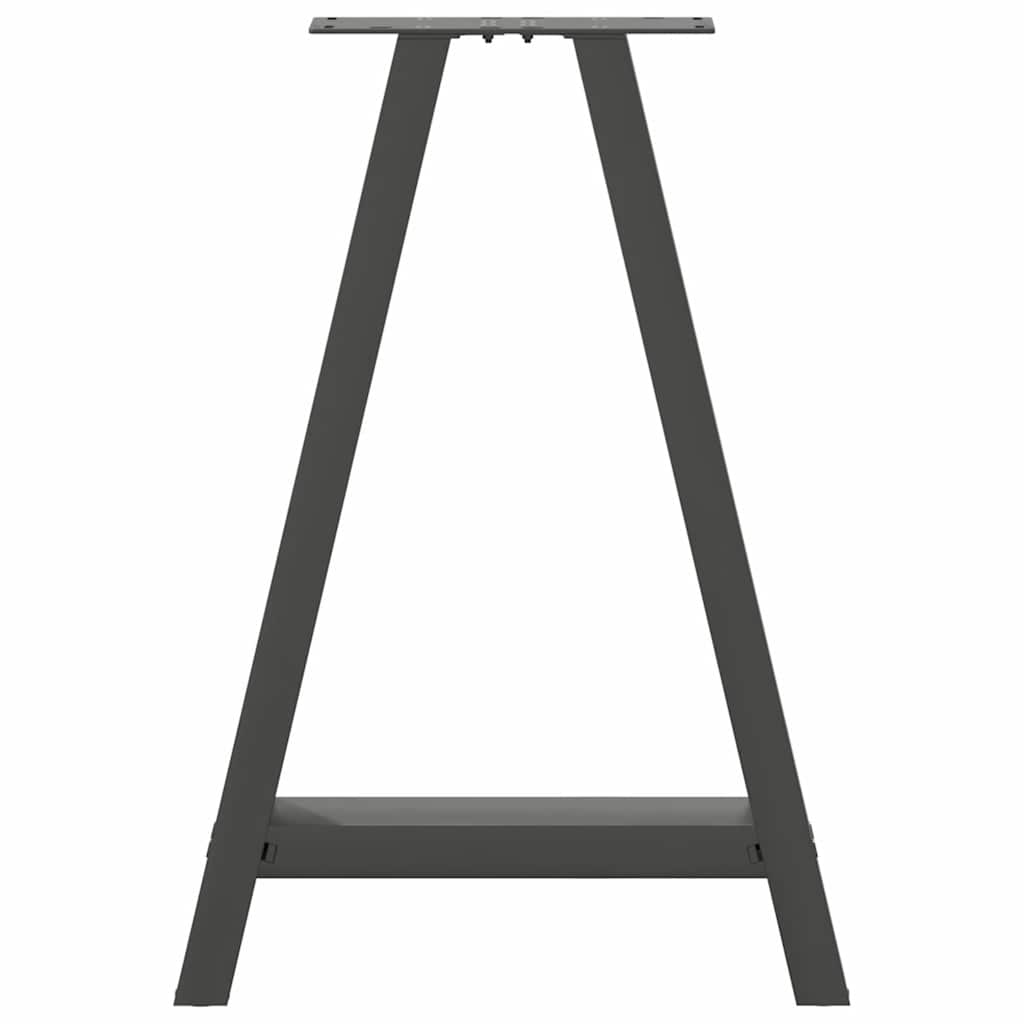 vidaXL Salontafelpoten 2 st A-vormig 30x(30-31) cm staal zwart
