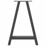 vidaXL Salontafelpoten 2 st A-vormig 30x(30-31) cm staal zwart