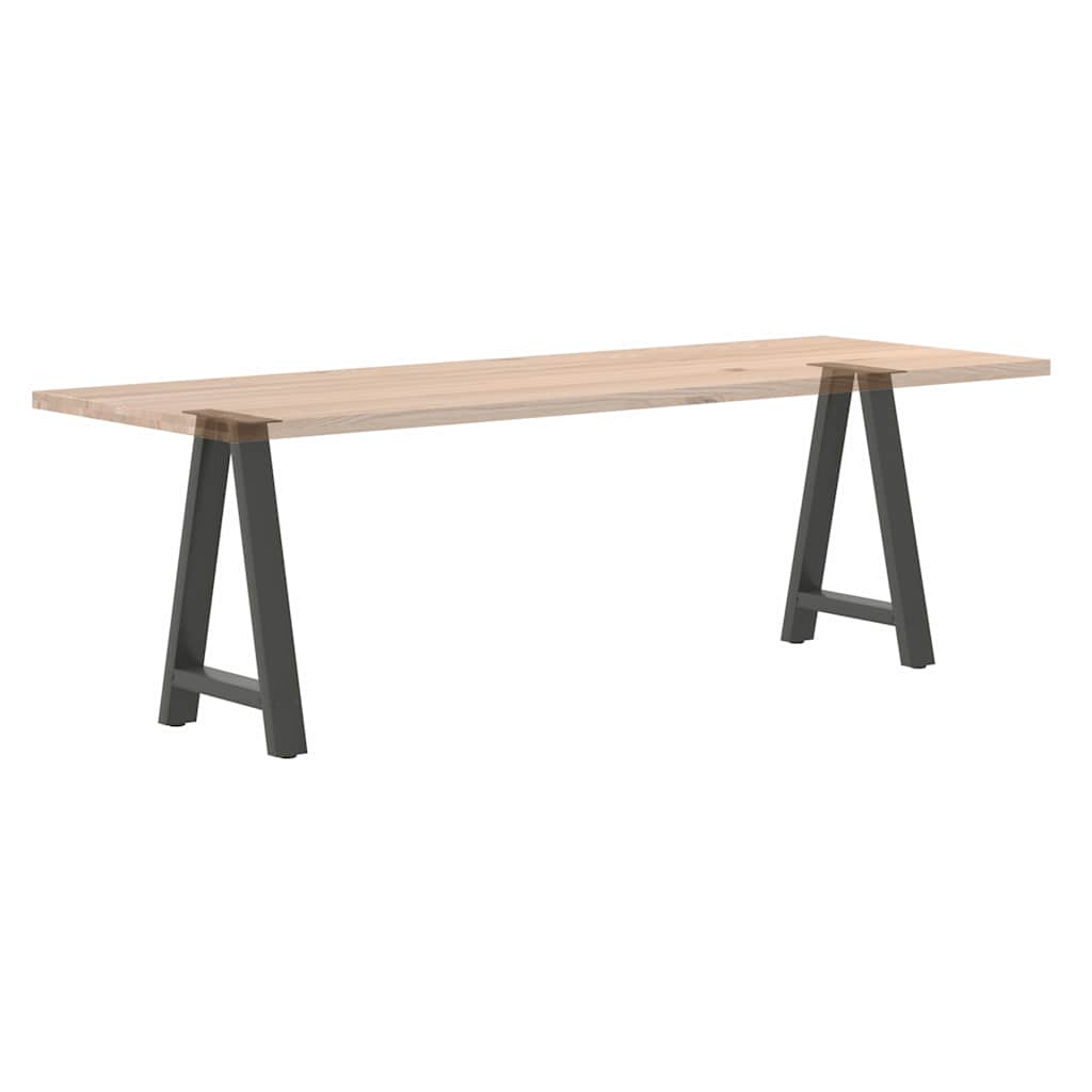 vidaXL Salontafelpoten 2 st A-vormig 30x(30-31) cm staal zwart