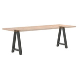 vidaXL Salontafelpoten 2 st A-vormig 30x(30-31) cm staal zwart
