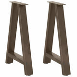 vidaXL Salontafelpoten 2 st A-vormig 30x(30-31) cm staal zwart