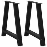 vidaXL Salontafelpoten 2 st A-vormig 30x(30-31) cm staal zwart