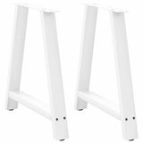 vidaXL Salontafelpoten 2 st A-vormig 30x(30-31) cm staal zwart