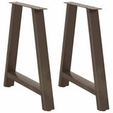 vidaXL Salontafelpoten 2 st A-vormig 30x(30-31) cm staal zwart