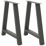 vidaXL Salontafelpoten 2 st A-vormig 30x(30-31) cm staal zwart