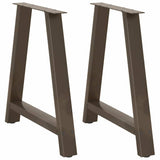 vidaXL Salontafelpoten 2 st A-vormig 30x(30-31) cm staal zwart