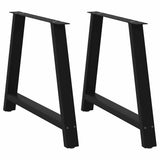vidaXL Salontafelpoten 2 st A-vormig 30x(30-31) cm staal zwart