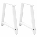 vidaXL Salontafelpoten 2 st A-vormig 30x(30-31) cm staal zwart
