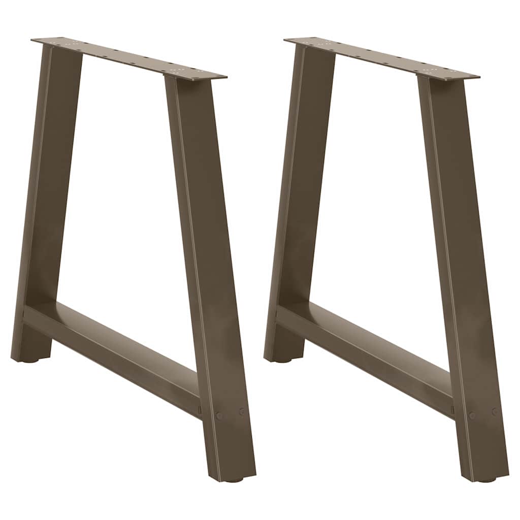 vidaXL Salontafelpoten 2 st A-vormig 30x(30-31) cm staal zwart