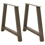 vidaXL Salontafelpoten 2 st A-vormig 30x(30-31) cm staal zwart