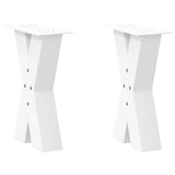 vidaXL Coffee Table Legs 2 pcs X-shaped 30x(30-31) cm steel black