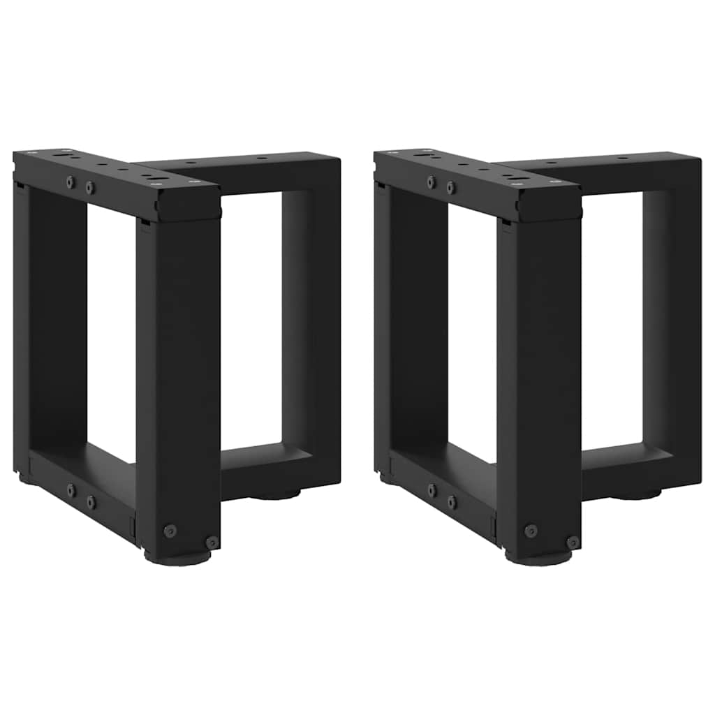 vidaXL Salontafelpoten 2 st T-vormig 30x25x(30-31) cm staal zwart