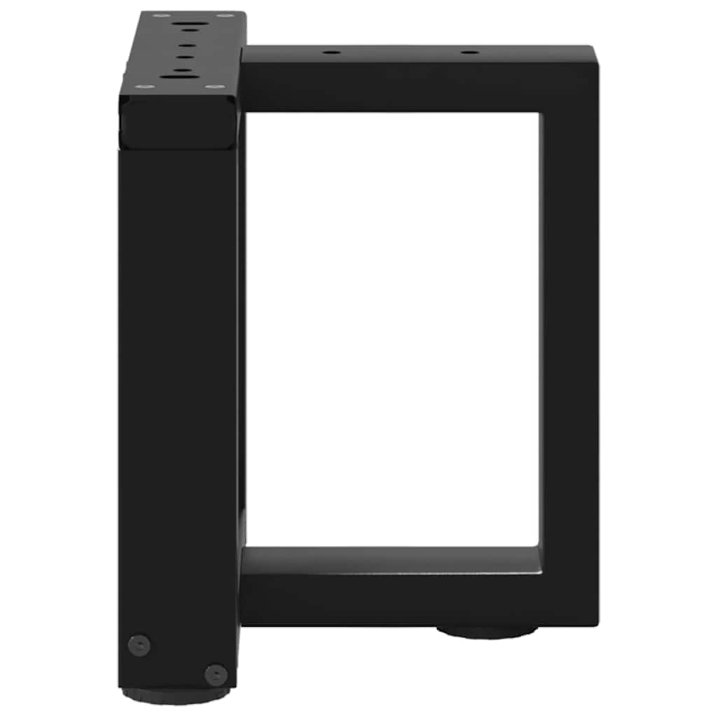 vidaXL Salontafelpoten 2 st T-vormig 30x25x(30-31) cm staal zwart