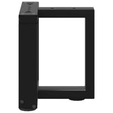 vidaXL Salontafelpoten 2 st T-vormig 30x25x(30-31) cm staal zwart