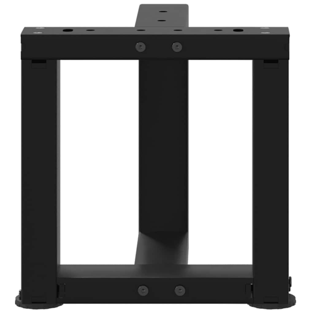 vidaXL Salontafelpoten 2 st T-vormig 30x25x(30-31) cm staal zwart