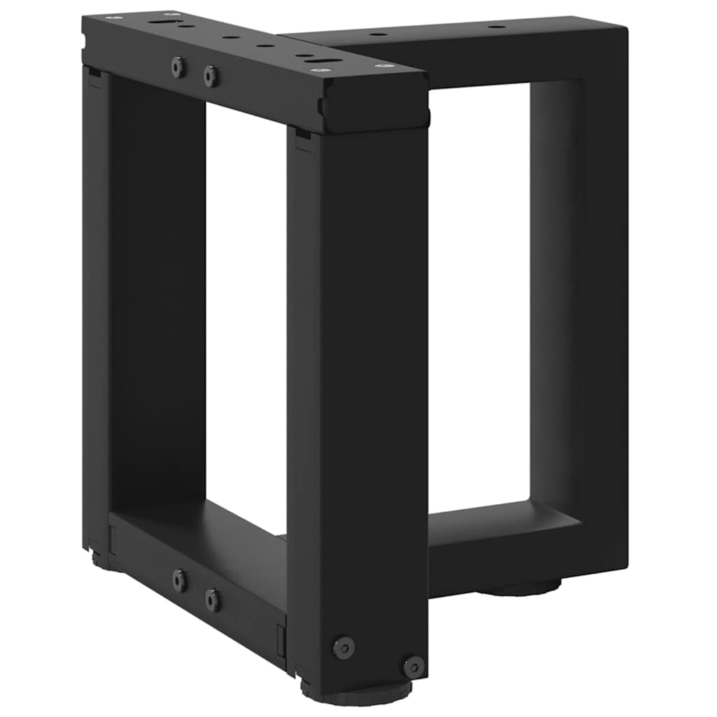 vidaXL Salontafelpoten 2 st T-vormig 30x25x(30-31) cm staal zwart