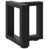 vidaXL Salontafelpoten 2 st T-vormig 30x25x(30-31) cm staal zwart