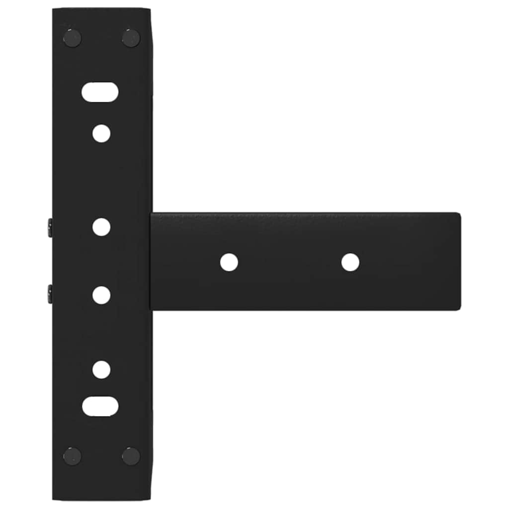 vidaXL Salontafelpoten 2 st T-vormig 30x25x(30-31) cm staal zwart