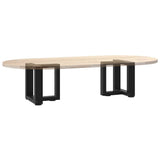 vidaXL Salontafelpoten 2 st T-vormig 30x25x(30-31) cm staal zwart