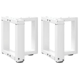vidaXL Salontafelpoten 2 st T-vormig 30x25x(30-31) cm staal zwart