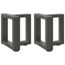 vidaXL Salontafelpoten 2 st T-vormig 30x25x(30-31) cm staal zwart