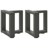 vidaXL Salontafelpoten 2 st T-vormig 30x25x(30-31) cm staal zwart