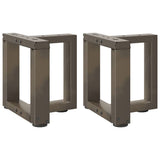 vidaXL Salontafelpoten 2 st T-vormig 30x25x(30-31) cm staal zwart
