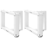 vidaXL Salontafelpoten 2 st T-vormig 30x25x(30-31) cm staal zwart
