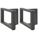 vidaXL Salontafelpoten 2 st T-vormig 30x25x(30-31) cm staal zwart