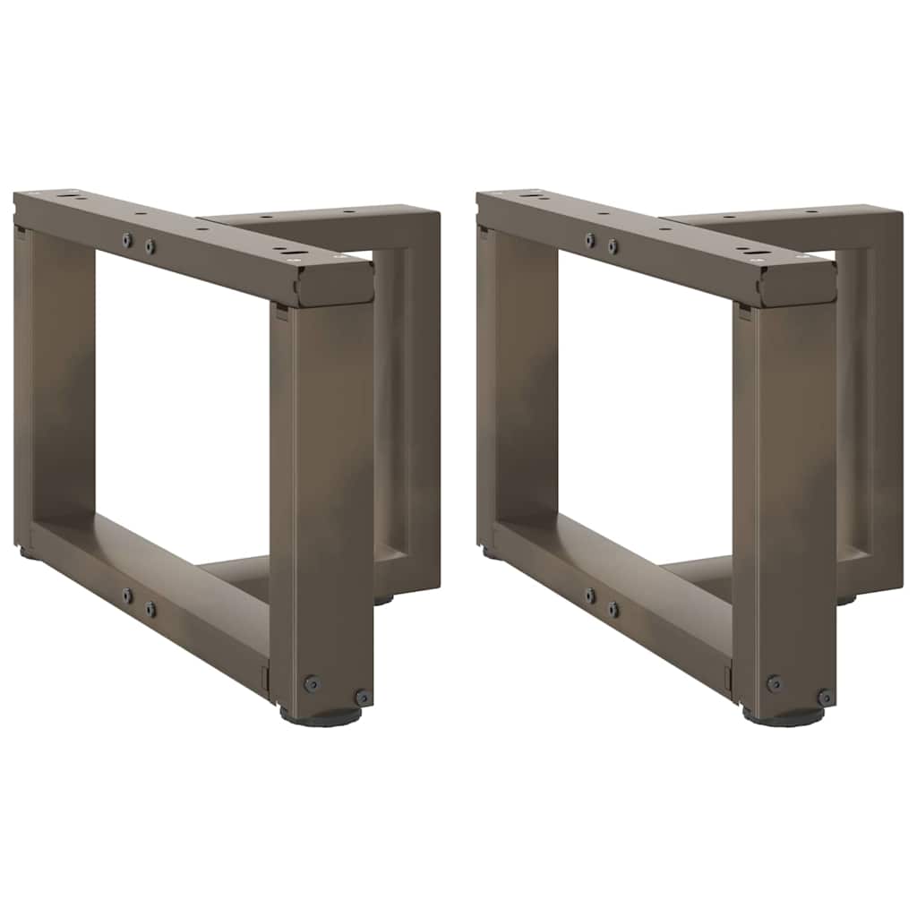 vidaXL Salontafelpoten 2 st T-vormig 30x25x(30-31) cm staal zwart
