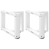 vidaXL Salontafelpoten 2 st T-vormig 30x25x(30-31) cm staal zwart