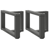vidaXL Salontafelpoten 2 st T-vormig 30x25x(30-31) cm staal zwart