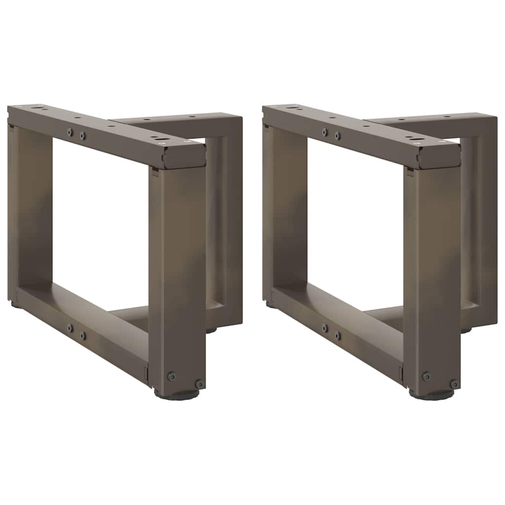 vidaXL Salontafelpoten 2 st T-vormig 30x25x(30-31) cm staal zwart