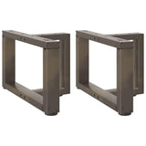 vidaXL Salontafelpoten 2 st T-vormig 30x25x(30-31) cm staal zwart