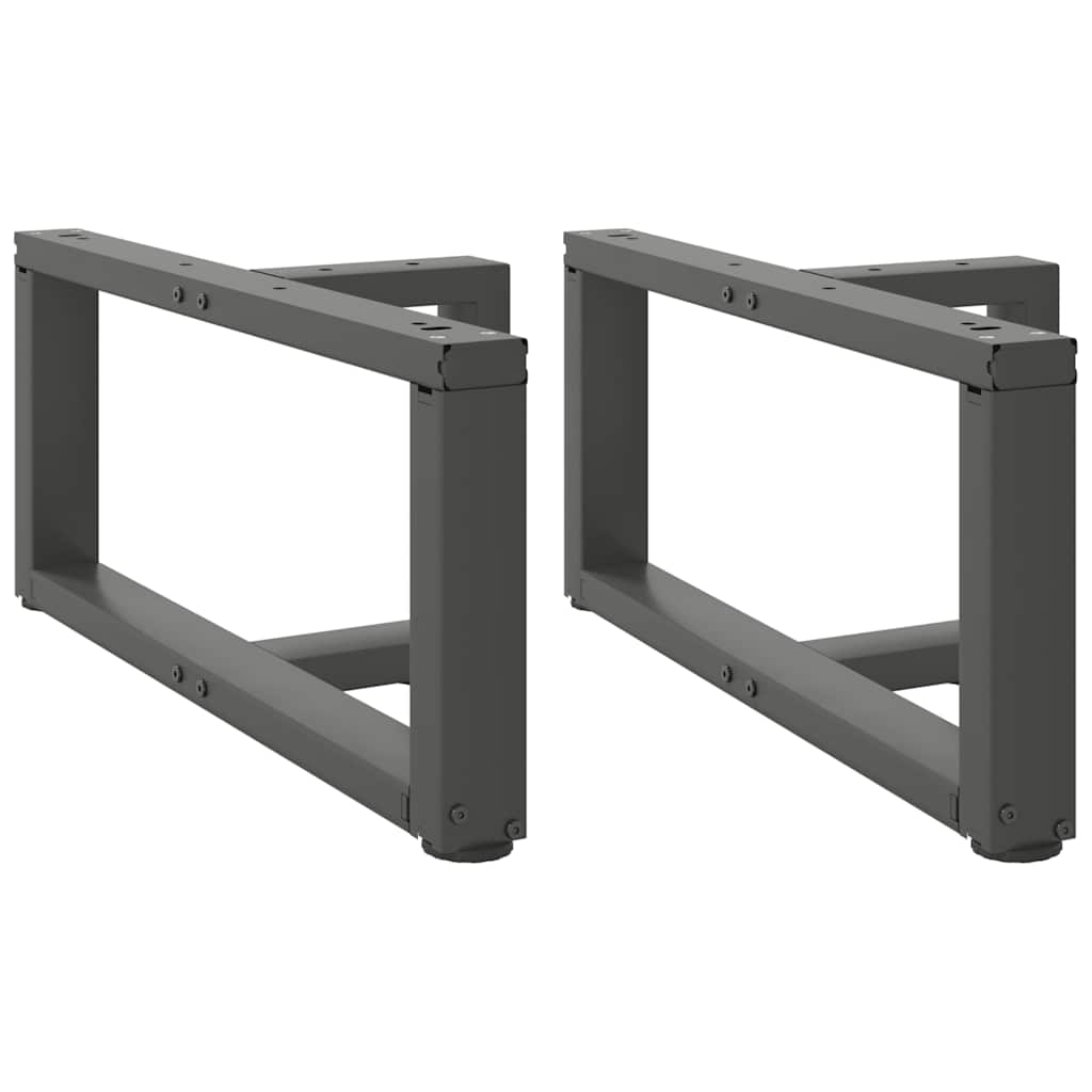 vidaXL Salontafelpoten 2 st T-vormig 30x25x(30-31) cm staal zwart