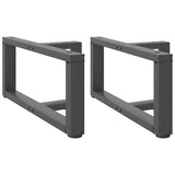 vidaXL Salontafelpoten 2 st T-vormig 30x25x(30-31) cm staal zwart