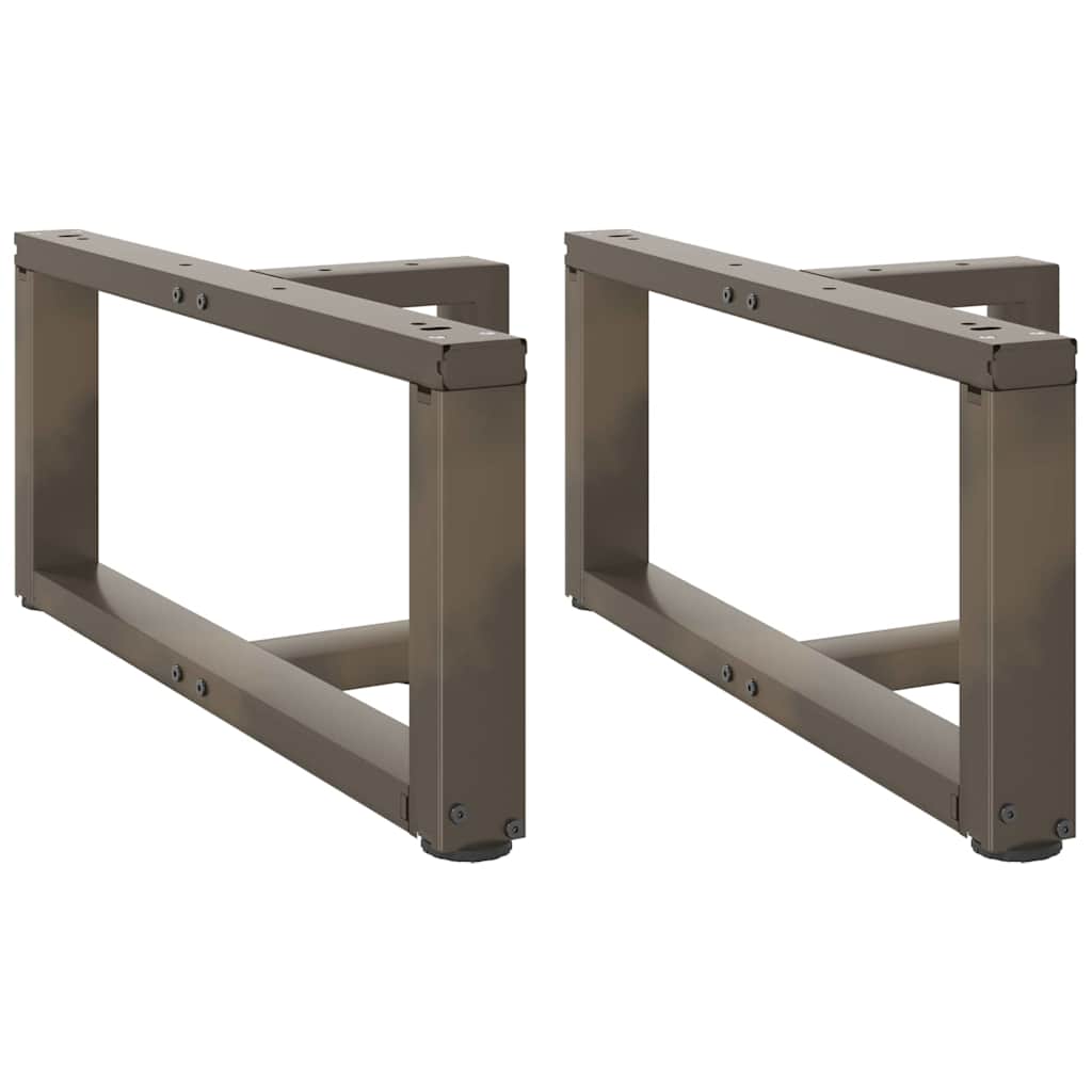 vidaXL Salontafelpoten 2 st T-vormig 30x25x(30-31) cm staal zwart