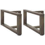 vidaXL Salontafelpoten 2 st T-vormig 30x25x(30-31) cm staal zwart
